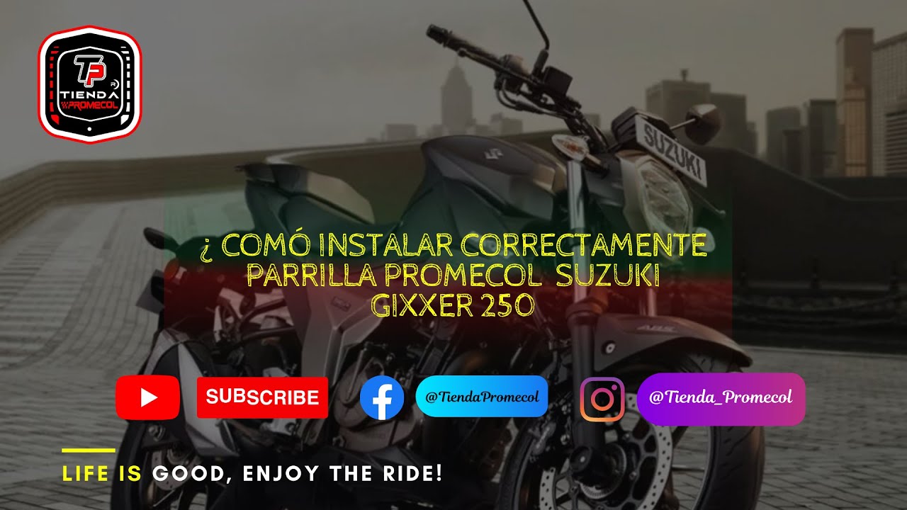 ¿Cómo Instalar correctamente Parrilla promecol Suzuki Gixxer 250?