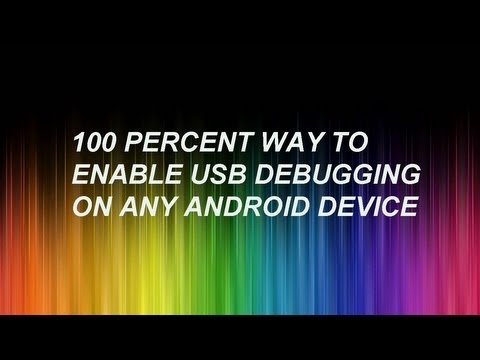 how to turn usb debugging on