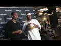 Allen Iverson meets with FC Barcelona striker Thierry Henry in Spain