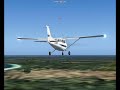 Piloto Luigi e Piloto Sadalla pousando em Chub Bay
