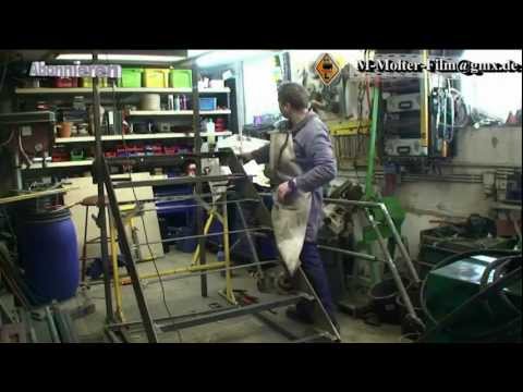 Selbstbau einer Stahltreppe Anleitung und Zeitraffer aufnahmen M1Molter