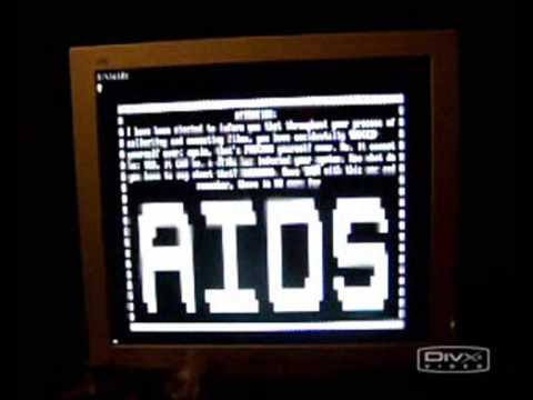 AIDS MS-DOS Virus. I deliberatly infected my old computer system (Standalone 