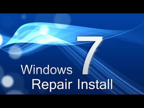 how to repair install windows 7