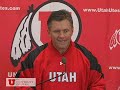 University of Utah - Football Press Conference 11/10/08 University of Utah - Football Press Conference 11/10/08
