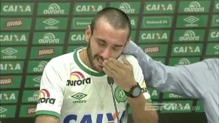 Alan Ruschel, sobreviviente del Chapecoense rompe en llanto
