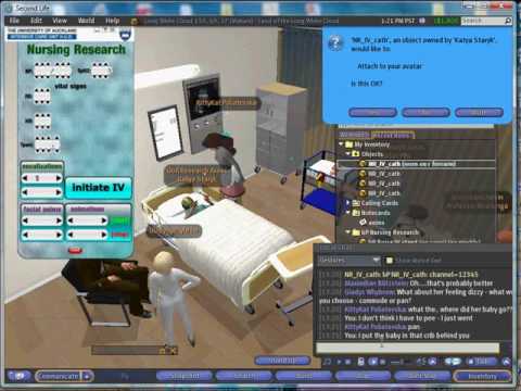 Life Simulation - A postpartum hemorrhage scenario was conducted on second life for nursing students in New Zealand and Idaho.