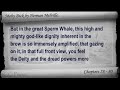 chapters 78-80. classic literature videobook with synchronized text, interactive transcript, and closed captions in multiple languages. audio courtesy of librivox. read by stewart wills. playlist for moby dick by herman melville: www.youtube.com