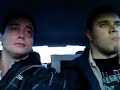 Team M&M in a car