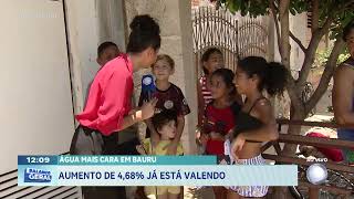 Água mais cara em Bauru: Aumento de 4,68% já está valendo