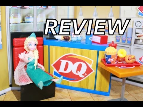 MiWorld Dairy Queen DQ Review Mi World Playset Toy with Disney Frozen Elsa ~ AllToyCollector
