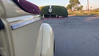 1940 Ford De Luxe Convertible Club Coupe Interior and Start Up Video