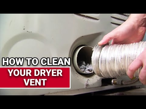 how to unclog dryer vent