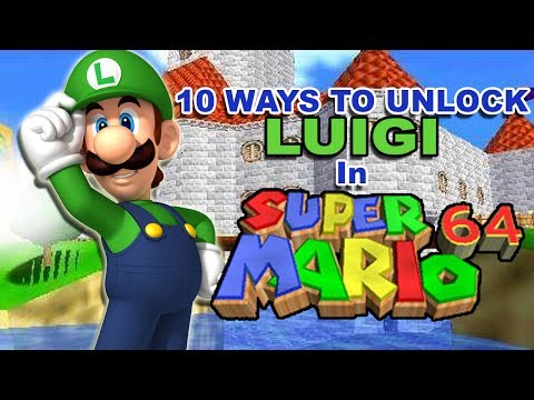 how to unlock luigi in super mario 64 nintendo