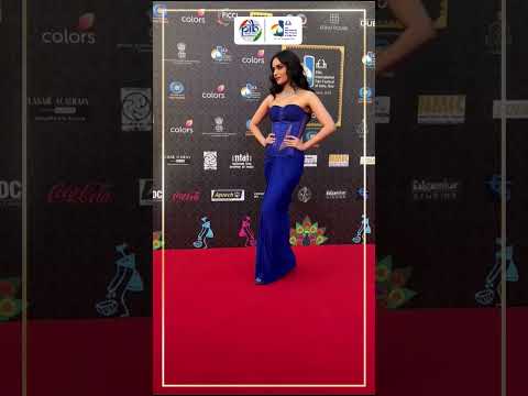 Former Miss World Manushi Chhillar steps onto the red carpet at #IFFI2024.