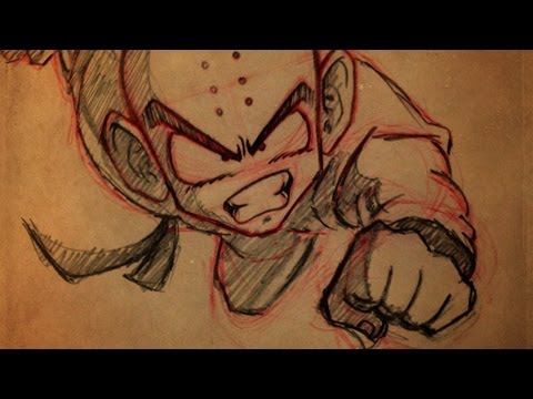 how to draw krillin