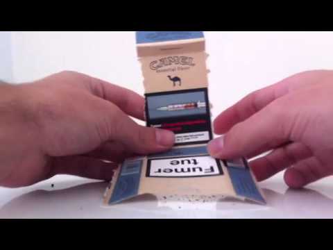 Astuce fumeur : Faire un cendrier avec un paquet de cigarettes - Fabriquer un cendrier