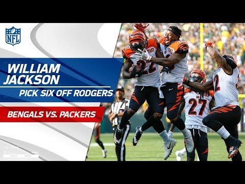 Video: William Jackson's Huge Pick Six off Aaron Rodgers! | Bengals vs. Packers | NFL Wk 3 Highlights