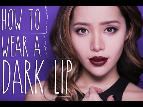 how to wear purple lipstick