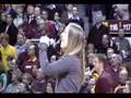 Jane Plank, National Anthem, Gophers Game 1 17 08