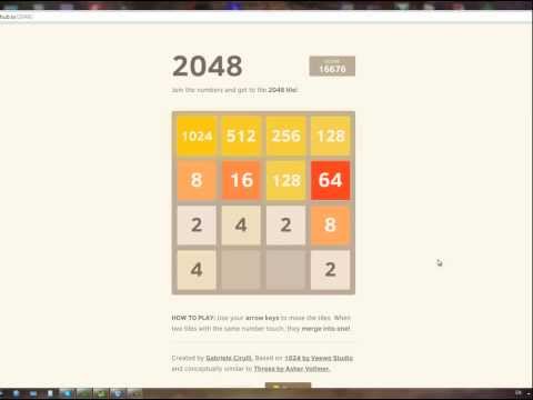 2048 puzzle játék, számjáték megoldás