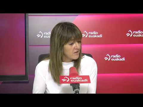 Idoia Mendia durante la entrevista en 