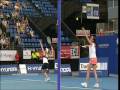 videos de Alize Cornet & Flavia Panetta - Serve Comparison