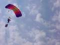 Sky Diving with Flag