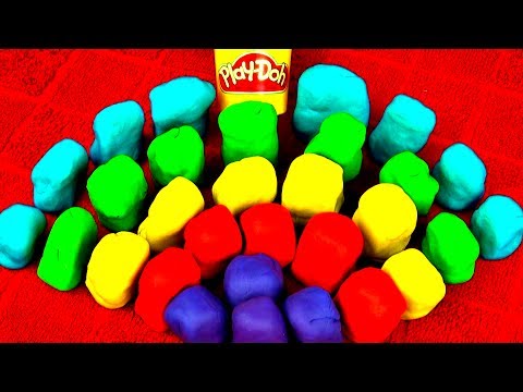 30 Play Doh Surprise Eggs Disney Frozen Princess Peppa Pig Lego Cars Mario Barbie Spongebob FluffyJe
