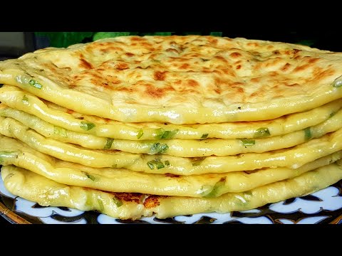 Самые Вкусные Кефирные Лепёшки с Сыром и зеленью🔥 Съедается в один миг‼