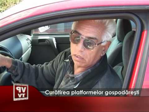 Curăţirea platformelor gospodăreşti