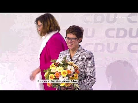 Wahl von Annegret Kramp-Karrenbauer zur CDU-Vorsitzen ...