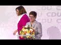Wahl von Annegret Kramp-Karrenbauer zur CDU-Vorsitzenden auf dem Parteitag am 07.12.18