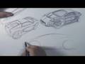 Car Design Sketch Tutorial with Ballpoint Pen