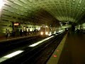 Rohr Train Enters Metro Center, Red Line Washington DC Metro