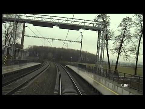 Train: Kolín - Pardubice, in driver cab. video 1