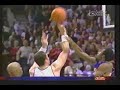 Kobe Bryant blocks Arvydas Sabonis for the game winner