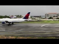 Close Up! Delta / Boeing 757 Takeoff at Princess Juliana, St Maarten (Full HD1080p)