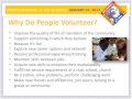 Recruiting Volunteers Webinar