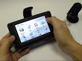 PDair Leather Case for Mitac Mio moov 370 - Book Type Black