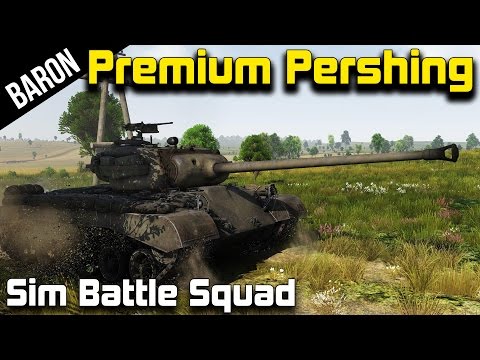 War Thunder 1.47 - Premium Pershing in Simulator Battles!