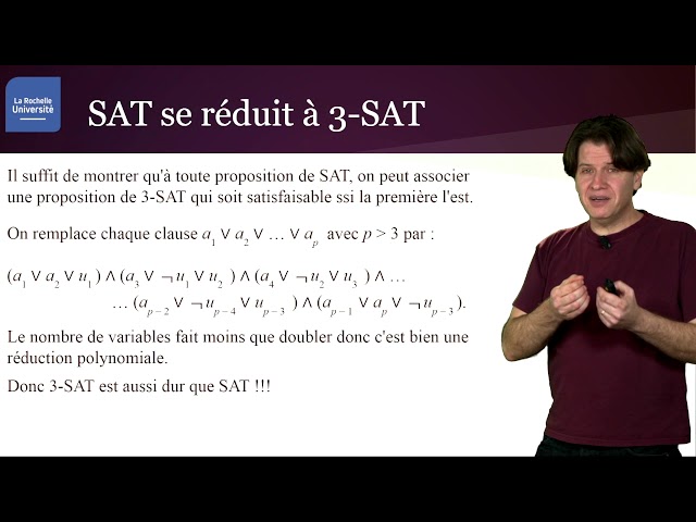 Cliquer pour voir la vidéo :
Décidabilité et complexité 4/4 : problÚmes NP-complets