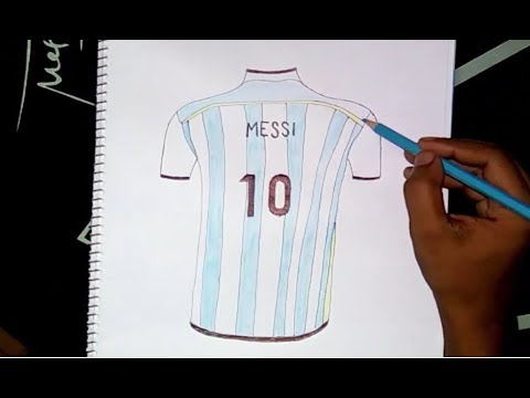 video-linktoworks-Messi's argentina jersey drawing - YouTube