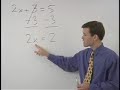 YouTube - Watch Video on Solving Two Step Equations - Algebra Help