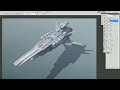 Pene Menn : Concept Art - Space Ship Tutorial 2 ( painting)