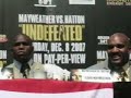 mayweather vs  hatton press conference part 1 of 2
