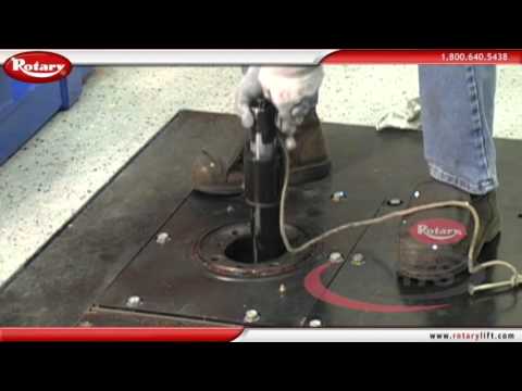 how to bleed rotary lift