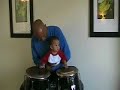 7 month old Haitian Korean Conga Drum Player!