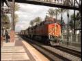 6 trains in about 20 mins at fullerton!!!!!! BNSF, Amtrak Shave and a Haircut are include
