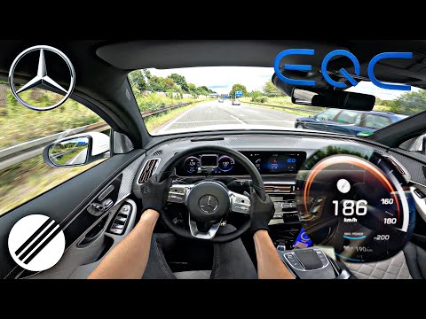 Mercedes-Benz EQC 400 4MATIC TOP SPEED DRIVE ON GERMAN