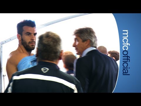 mcfcofficial - All the action from inside the tunnel at the Etihad Stadium as City beat Hull 2-0. Goals from Alvaro Negredo and Yaya Toure secured all three points for Manc...